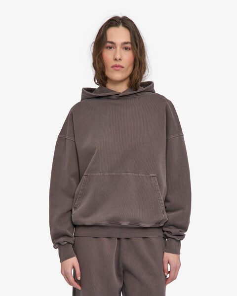 Organic Oversized Hood - Faded Mud