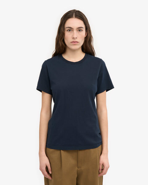 Women Light Organic Tee - Navy Blue