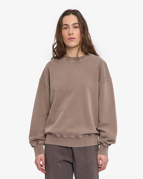 Organic Oversized Crew - Faded Khaki