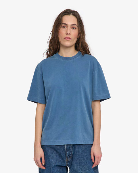 Oversized Organic T-Shirt - Faded Indigo