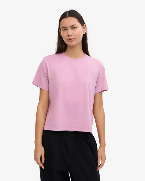 Organic Boxy Crop Tee - Cherry Blossom