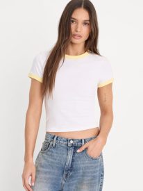 THE RINGER BABY TEE | WHITE001