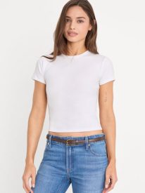 THE RIB BABY TEE | WHITE001
