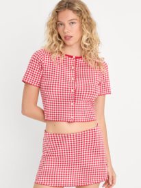 THE KEEPSAKE CARDIGAN | CHERRY GINGHAM