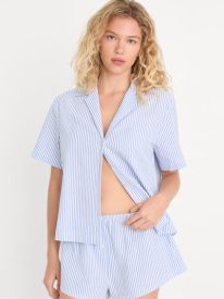 THE SEERSUCKER CAMP SHIRT | BLUE STRIPE
