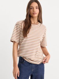 THE OVERSIZED TEE | CLEAN STRIPE HEARTH