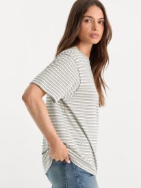 THE OVERSIZED TEE | CLASSIC STRIPE MOSSWELL