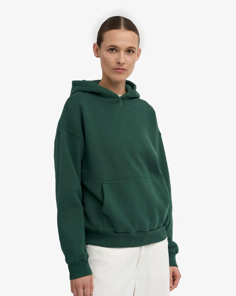 Organic Oversized Hood - Emerald Green