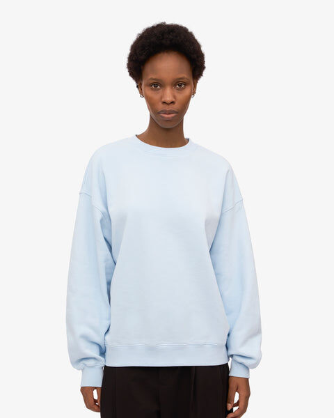 Organic Oversized Crew - Polar Blue