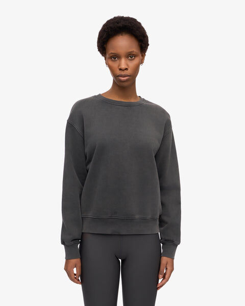 Women Classic Organic Crew - Faded Black