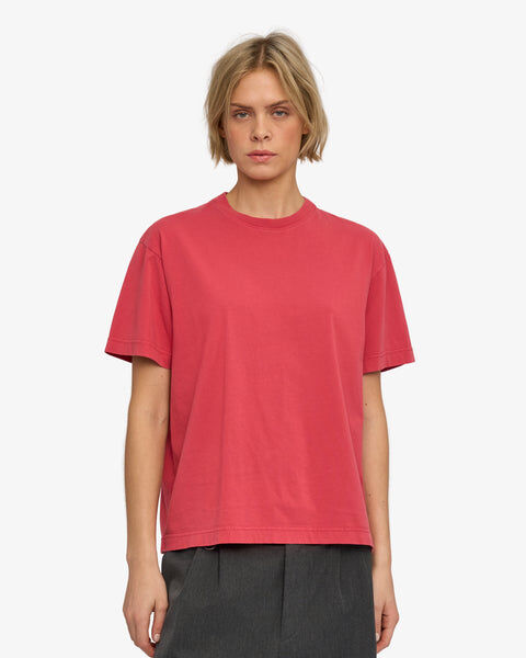 Oversized Organic T-Shirt - Faded Red