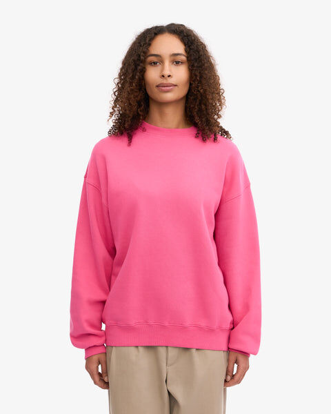 Organic Oversized Crew - Bubblegum Pink
